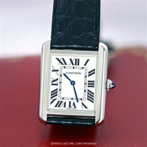 cartier tank solo pre owned|cartier tank must preowned.